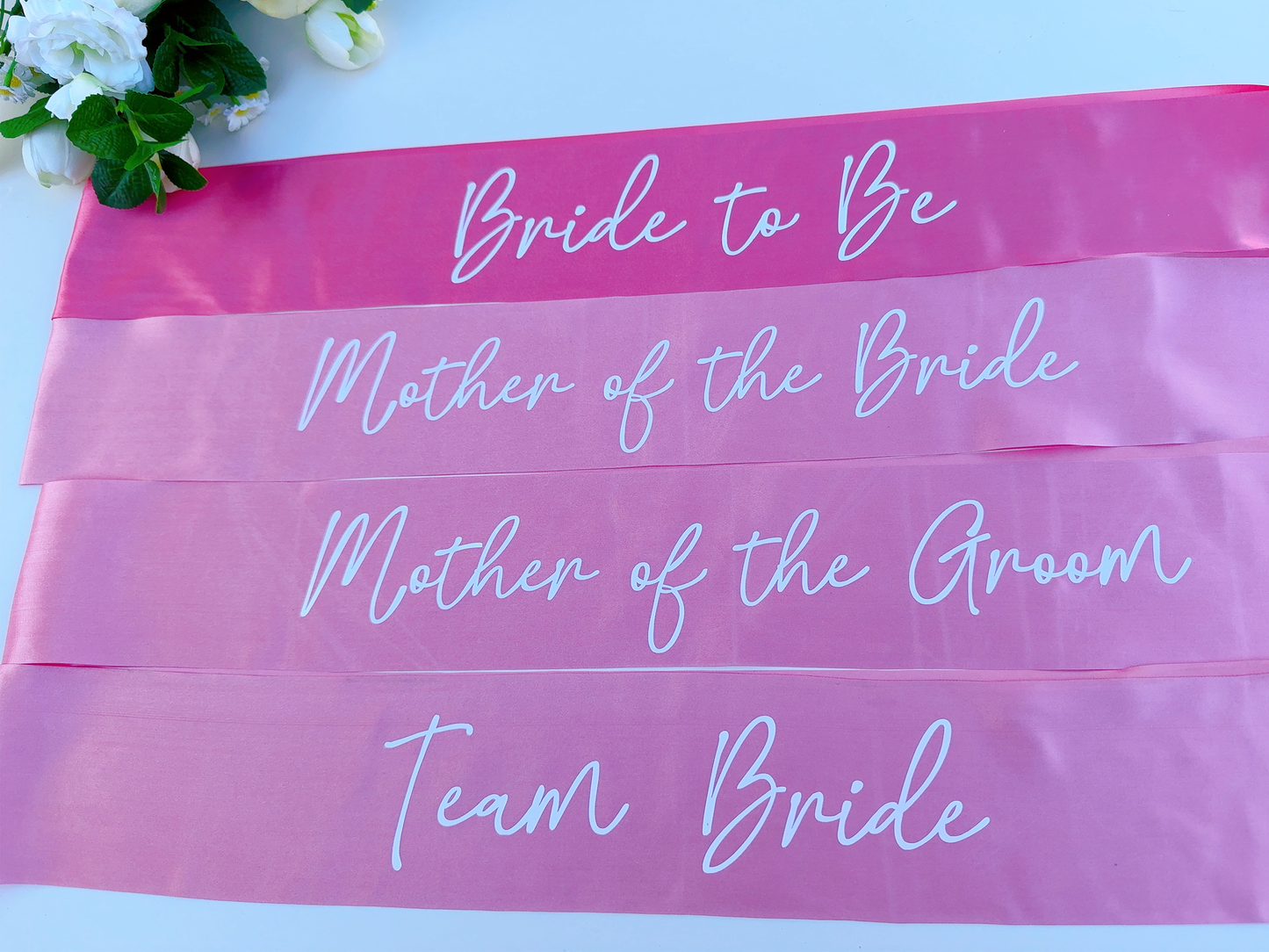 Hen Party Sash in Rose Pink & Hot Pink