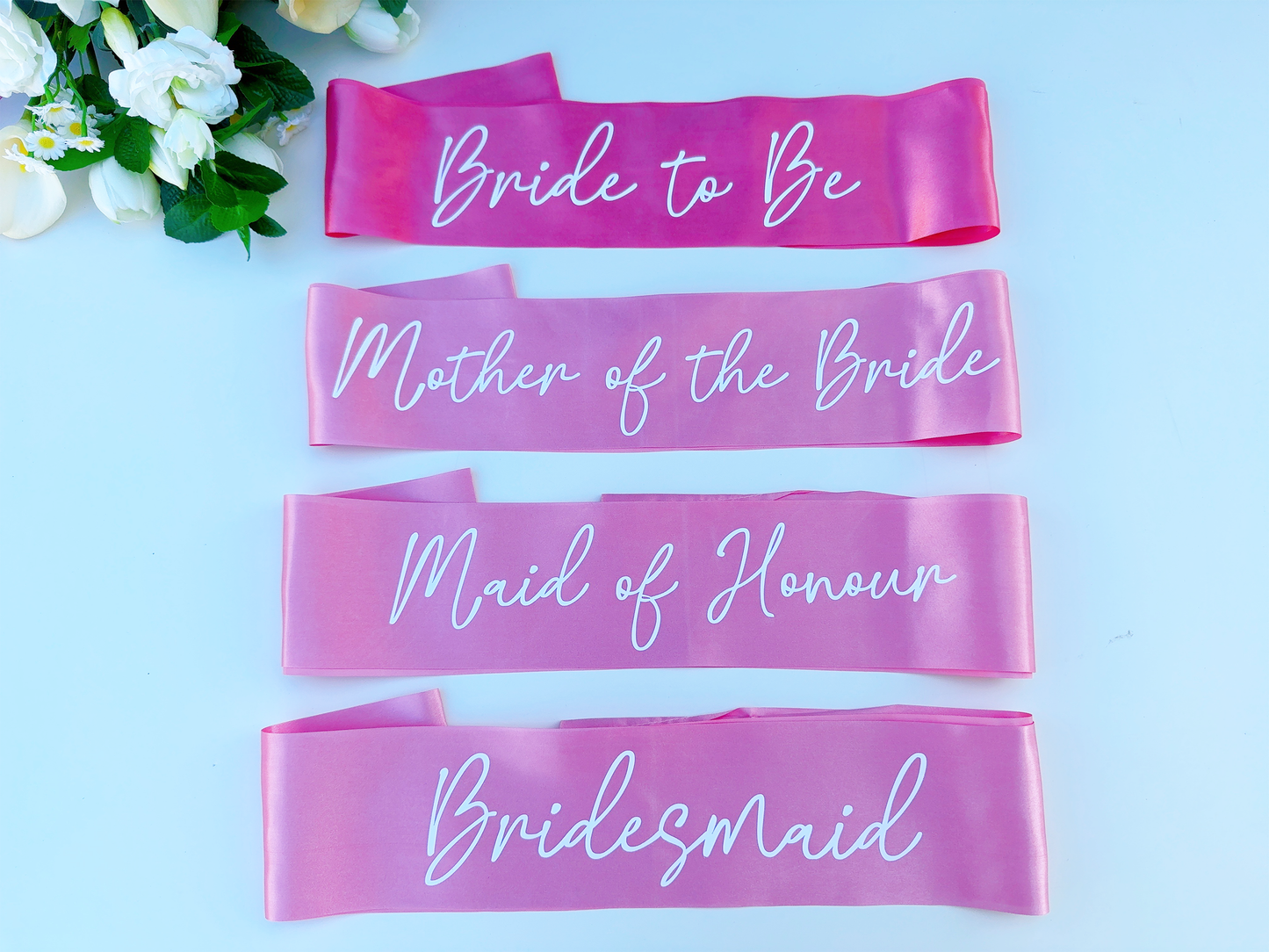 Hen Party Sash in Rose Pink & Hot Pink