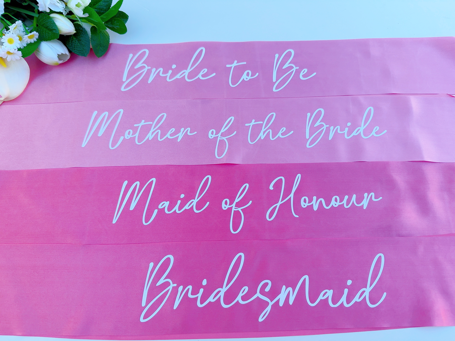 Hen Party Sash in Rose Pink & Hot Pink