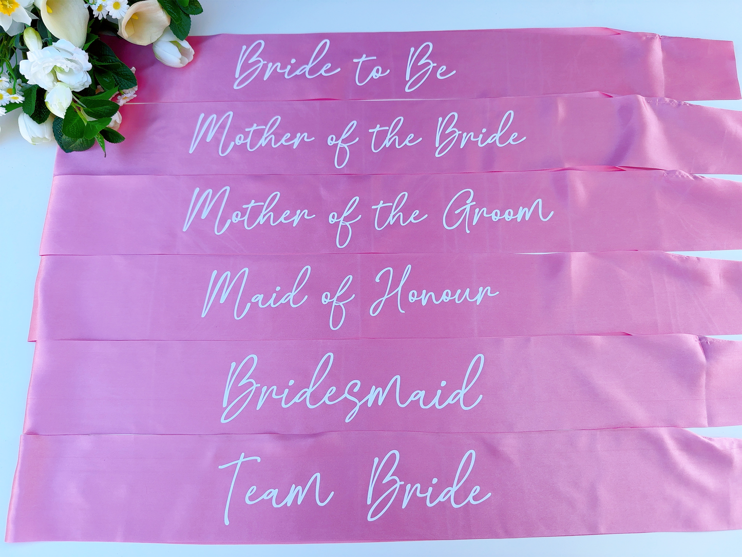 Hen Party Sash in Rose Pink & Hot Pink