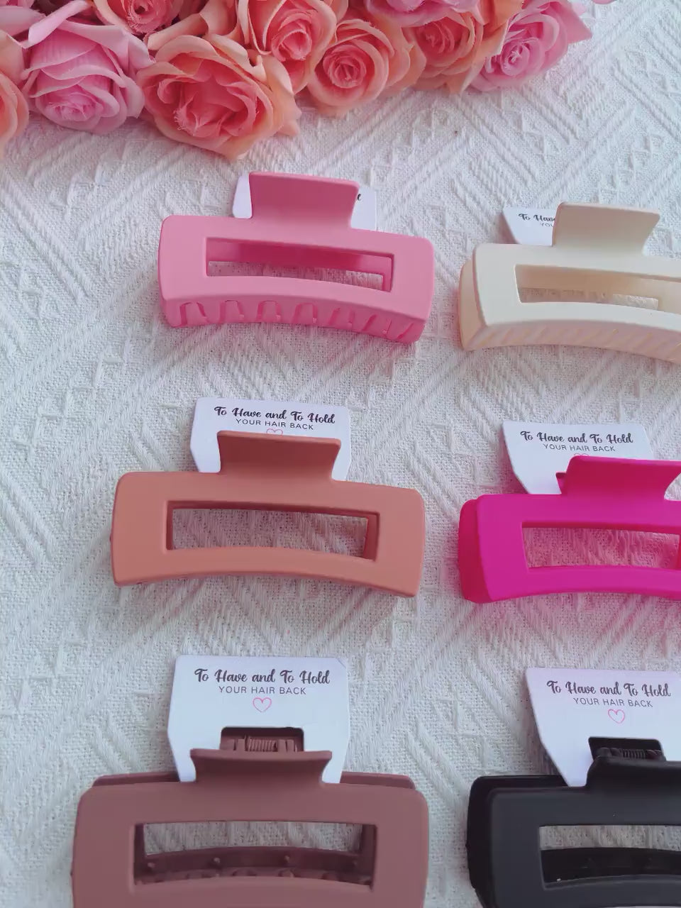 Hair Claw Clip | Hen Party Favors, Bridesmaid Proposal, Bridesmaids Gifts, Bridal hair claw clips, Large Hair Clip for Thick Hair