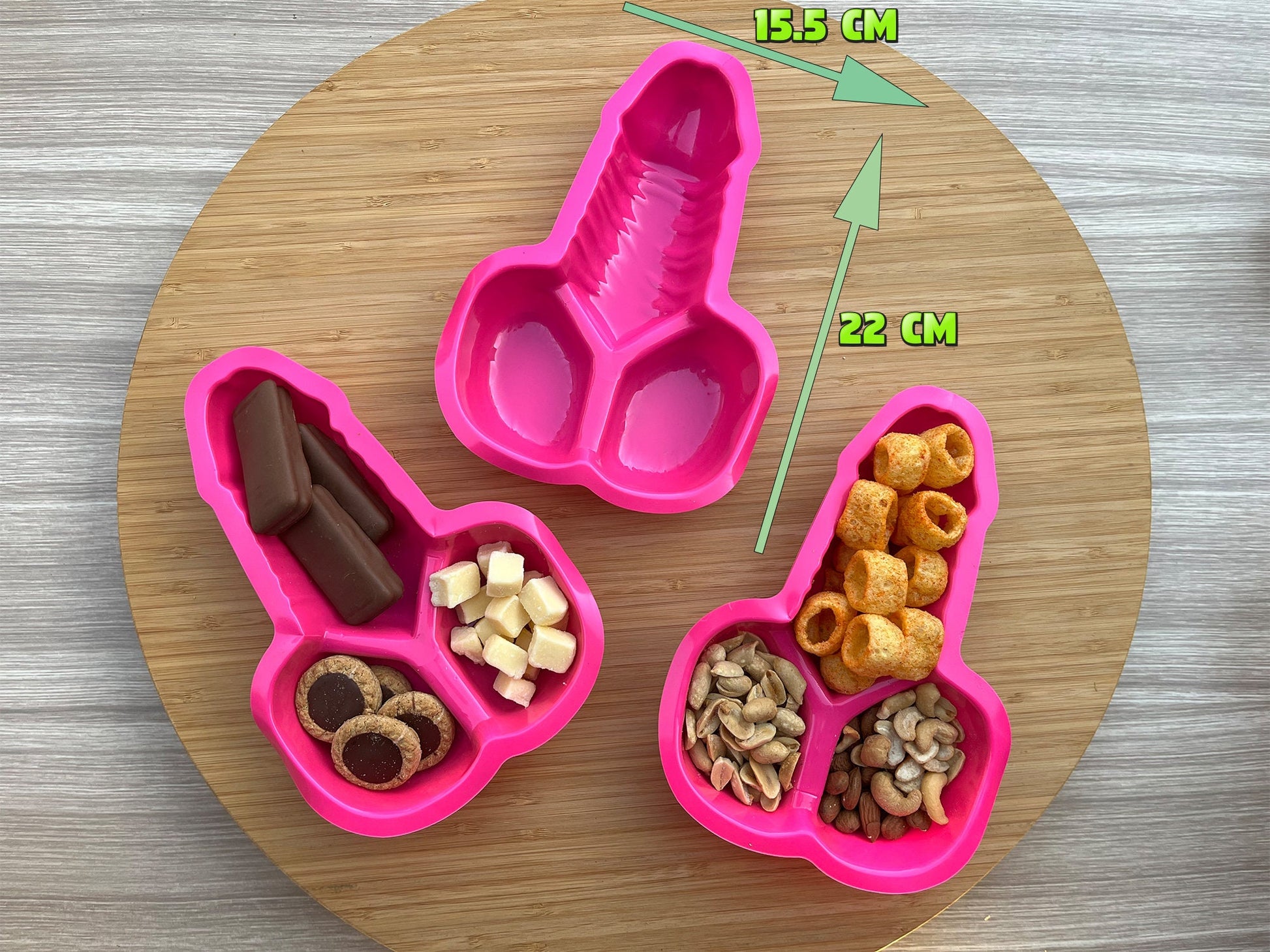 Penis Snack Trays, Dick Utensils, Bachelorette Tablewear, Party Silverware, Pecker Tray, Hen Party Favors, Bach Decor, Penis Favors