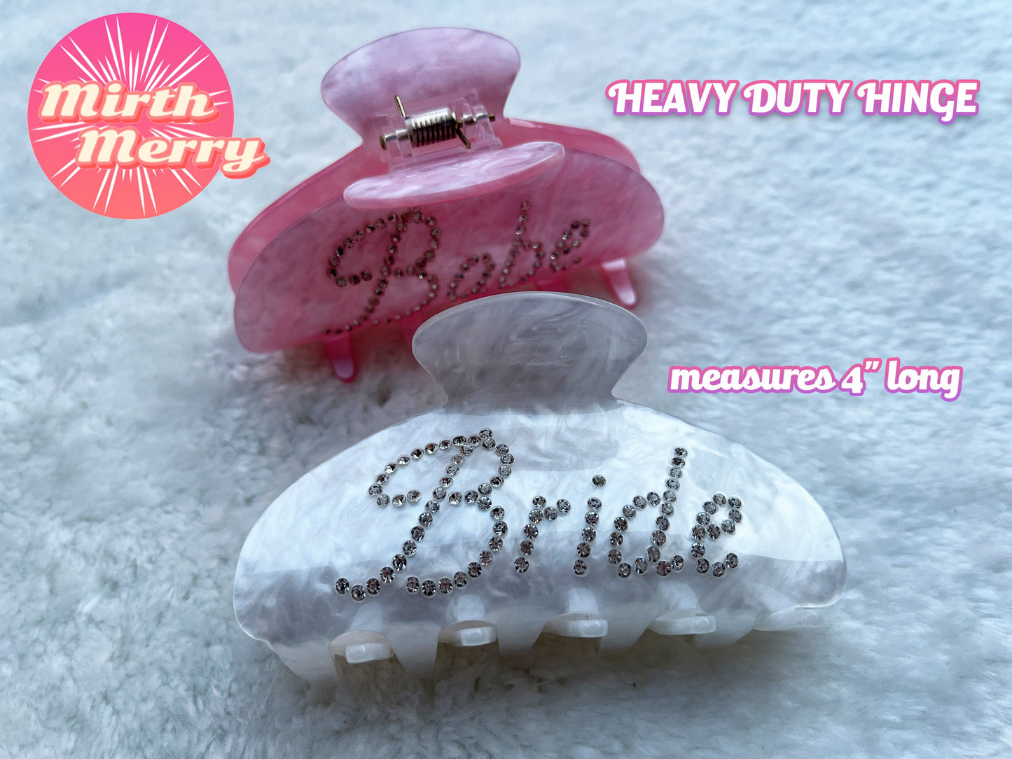 Bride Hair Claw Clip, Bridal Hair Accessory, Bach Party Bride Gift, Bridesmaid Proposal,Hens Party, Bachelorette Decorations