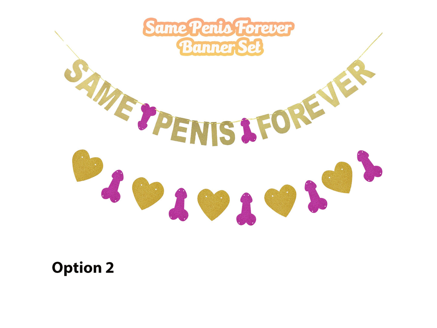 Same Penis Forever Banner- Bachelorette Party Banner, Hens Party Banner Decor, Bachelorette Party Penis Banner, Penis Favors