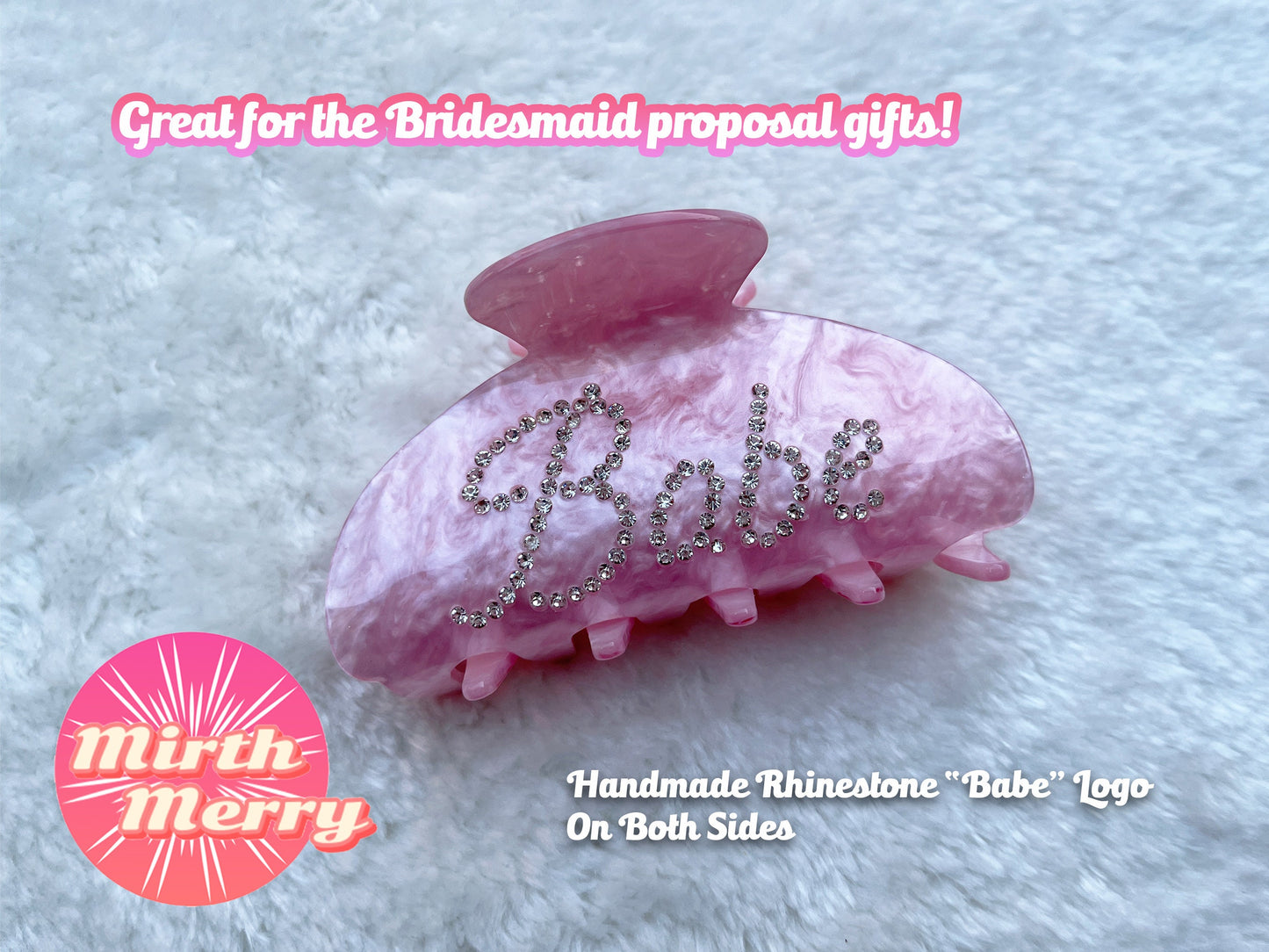 Bride Hair Claw Clip, Bridal Hair Accessory, Bach Party Bride Gift, Bridesmaid Proposal,Hens Party, Bachelorette Decorations