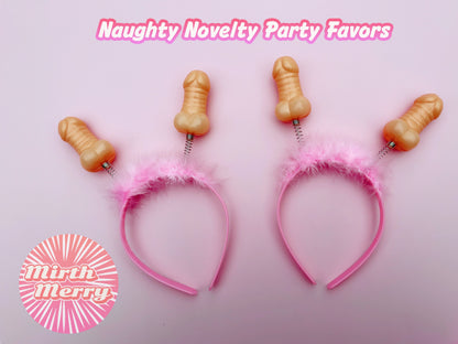 Penis Headband, Hen Party Favors Set, Novelty Party Games Decor, Hens Night Bridal Shower, Hen Party Games, Penis Hoopla Ring, Pink Handcuff