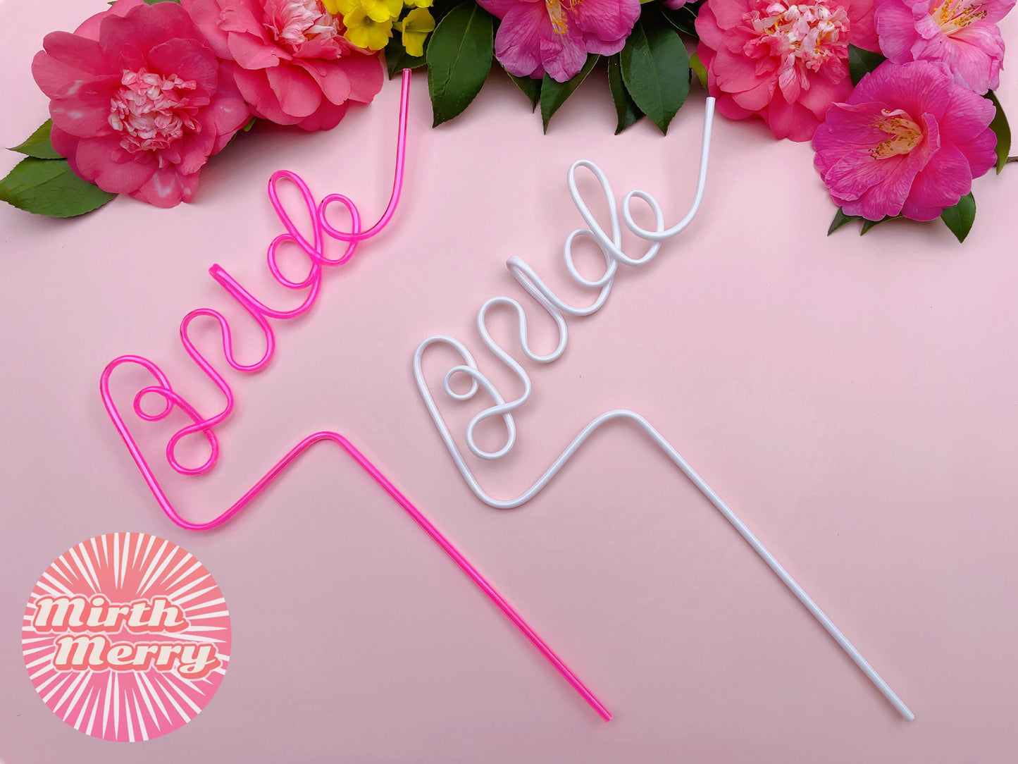 5 Colors Swirly Penis Straw + Bride Straw,| Bachelorette Party Favors | Bride To Be Bridal Shower | Hen Party Supplies Penis