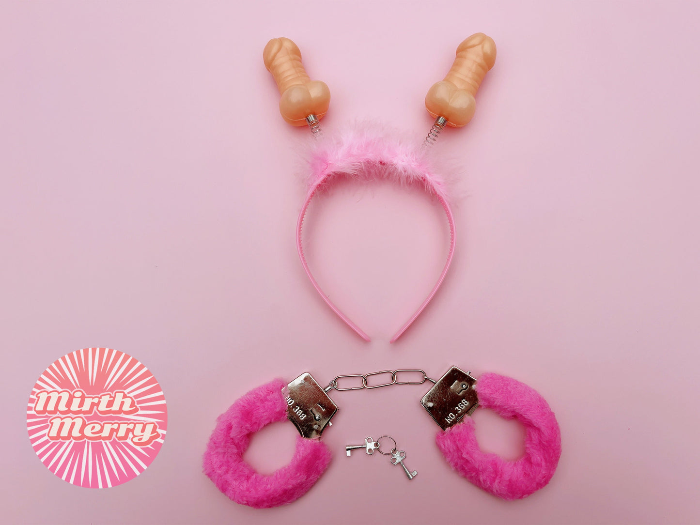 Penis Headband, Hen Party Favors Set, Novelty Party Games Decor, Hens Night Bridal Shower, Hen Party Games, Penis Hoopla Ring, Pink Handcuff