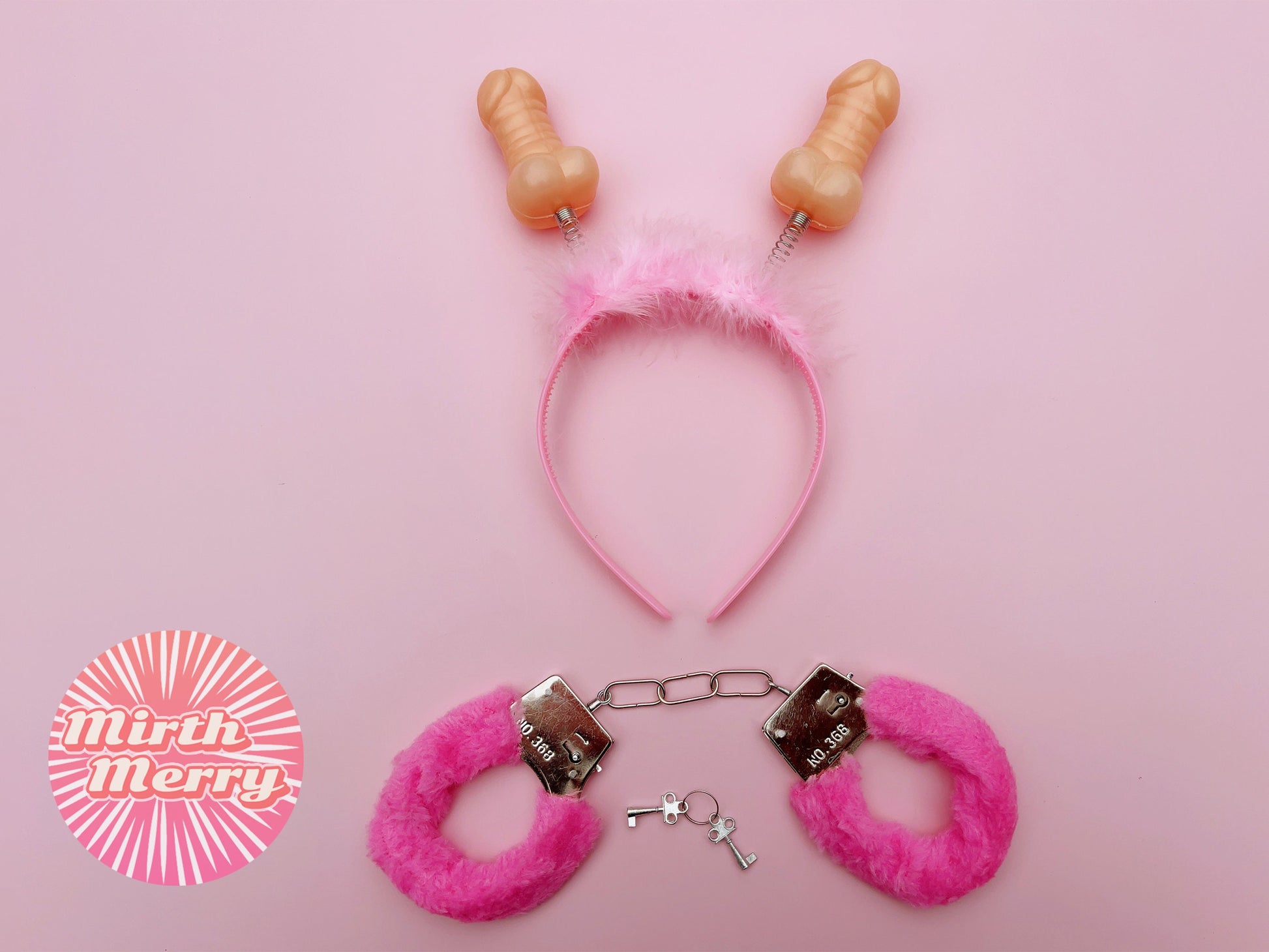 Penis Headband, Hen Party Favors Set, Novelty Party Games Decor, Hens Night Bridal Shower, Hen Party Games, Penis Hoopla Ring, Pink Handcuff
