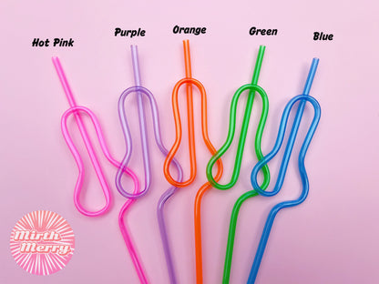 5 Colors Swirly Penis Straw + Bride Straw,| Bachelorette Party Favors | Bride To Be Bridal Shower | Hen Party Supplies Penis