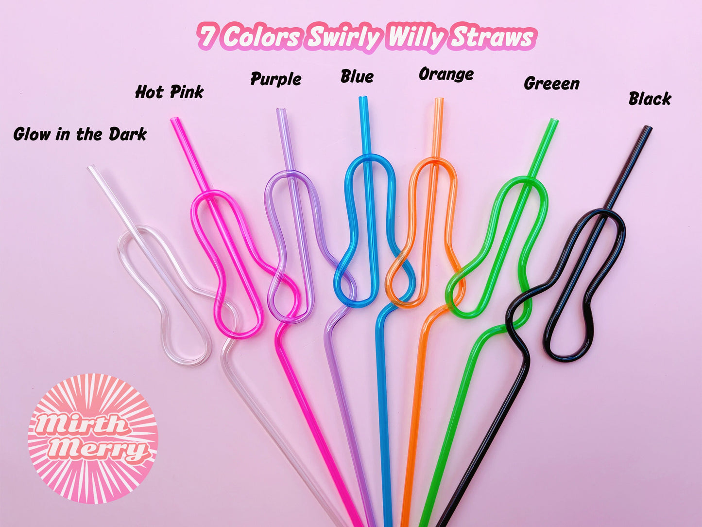 5 Colors Swirly Penis Straw + Bride Straw,| Bachelorette Party Favors | Bride To Be Bridal Shower | Hen Party Supplies Penis