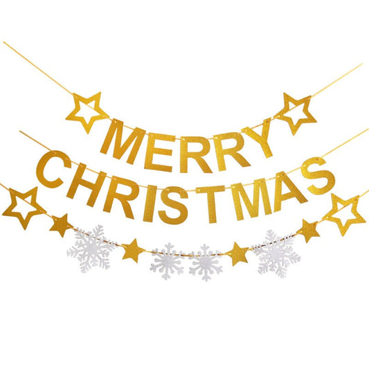 Merry Christmas, Be Merry, Glitter Christmas Bunting, Christmas Decorations, Christmas Garland, Merry Christmas sign