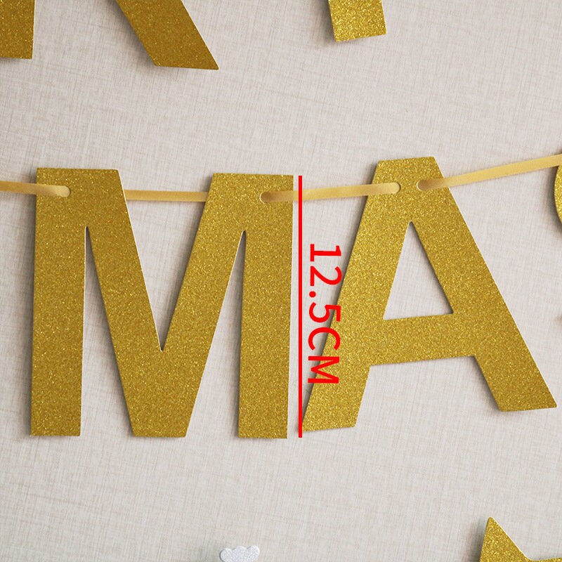 Merry Christmas, Be Merry, Glitter Christmas Bunting, Christmas Decorations, Christmas Garland, Merry Christmas sign