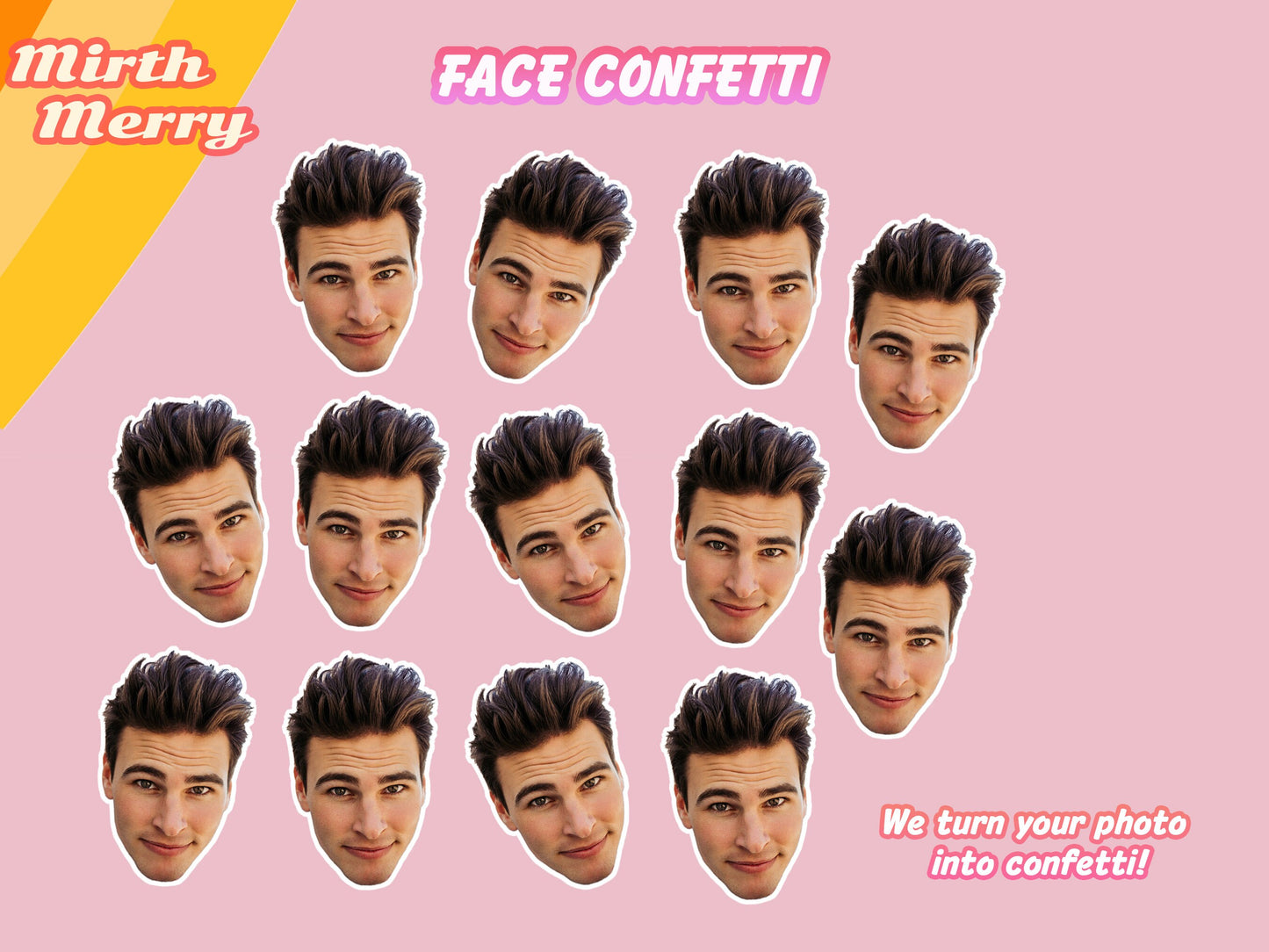 Boot Cowgirl Hat and Penis, Personalized Face Confetti, Last Disco, Last Rodeo, Personalized Hen Party Confetti, Custom Groom Head Confetti