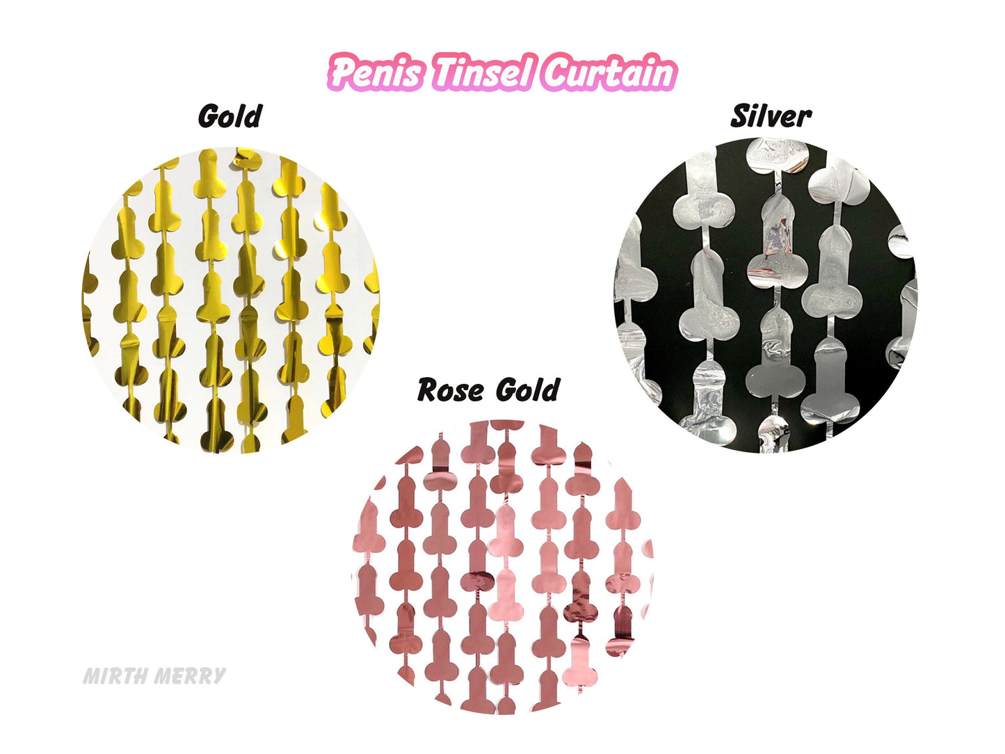 Penis Balloon | 40 inch Rose Gold | Bachelorette Party | Same Penis Forever | Penis Tinsel Curtain| Hen Party | Bride to Be Bridal Shower