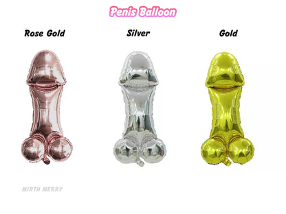 Penis Balloon | 40 inch Rose Gold | Bachelorette Party | Same Penis Forever | Penis Tinsel Curtain| Hen Party | Bride to Be Bridal Shower