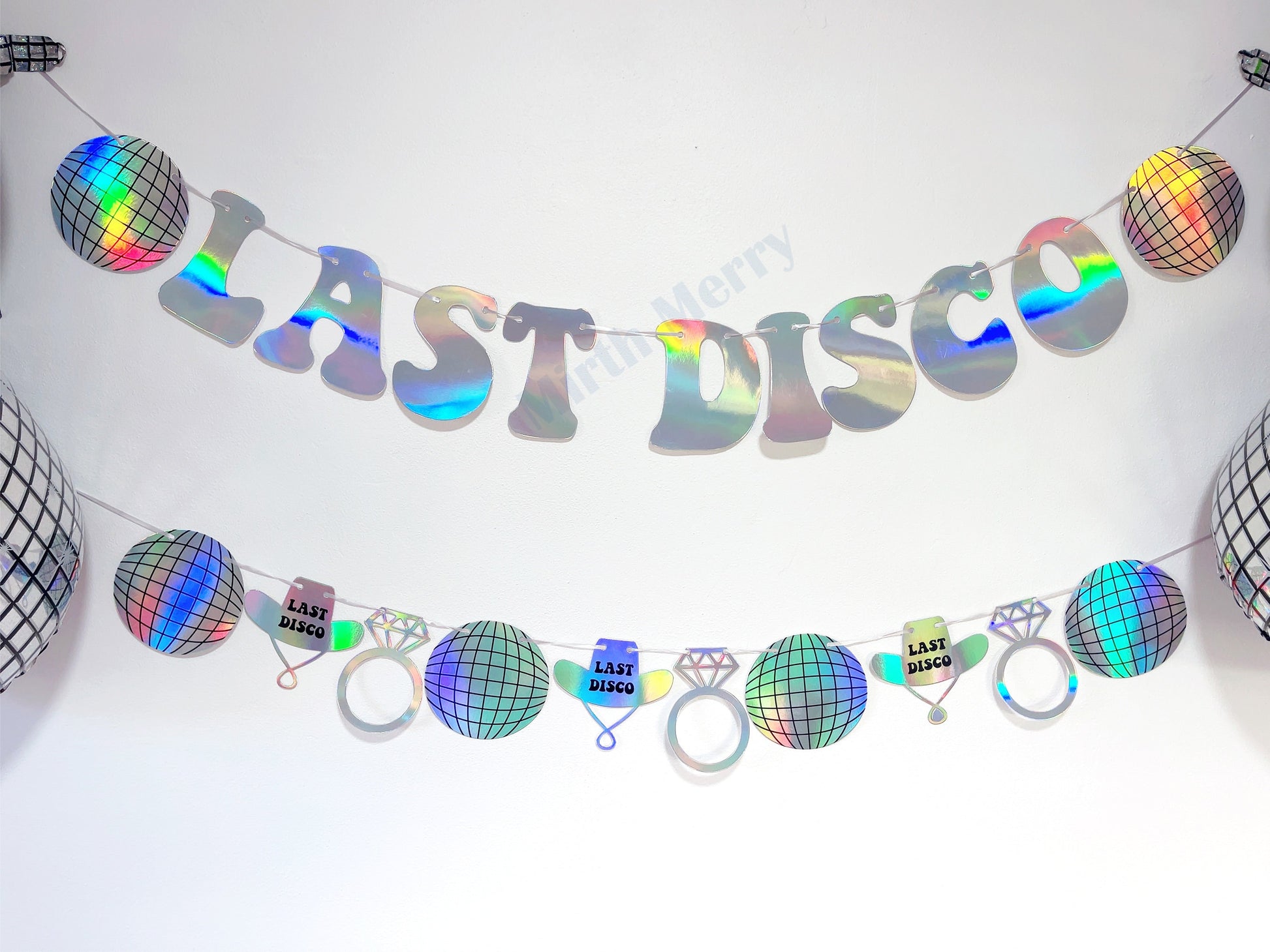 Let's Go Girls Iridescent Banner | Hens Party Decorations, Birthday Party Decorations, Nashville Supplies, Cowgirl Party Favor, Rodeo Theme