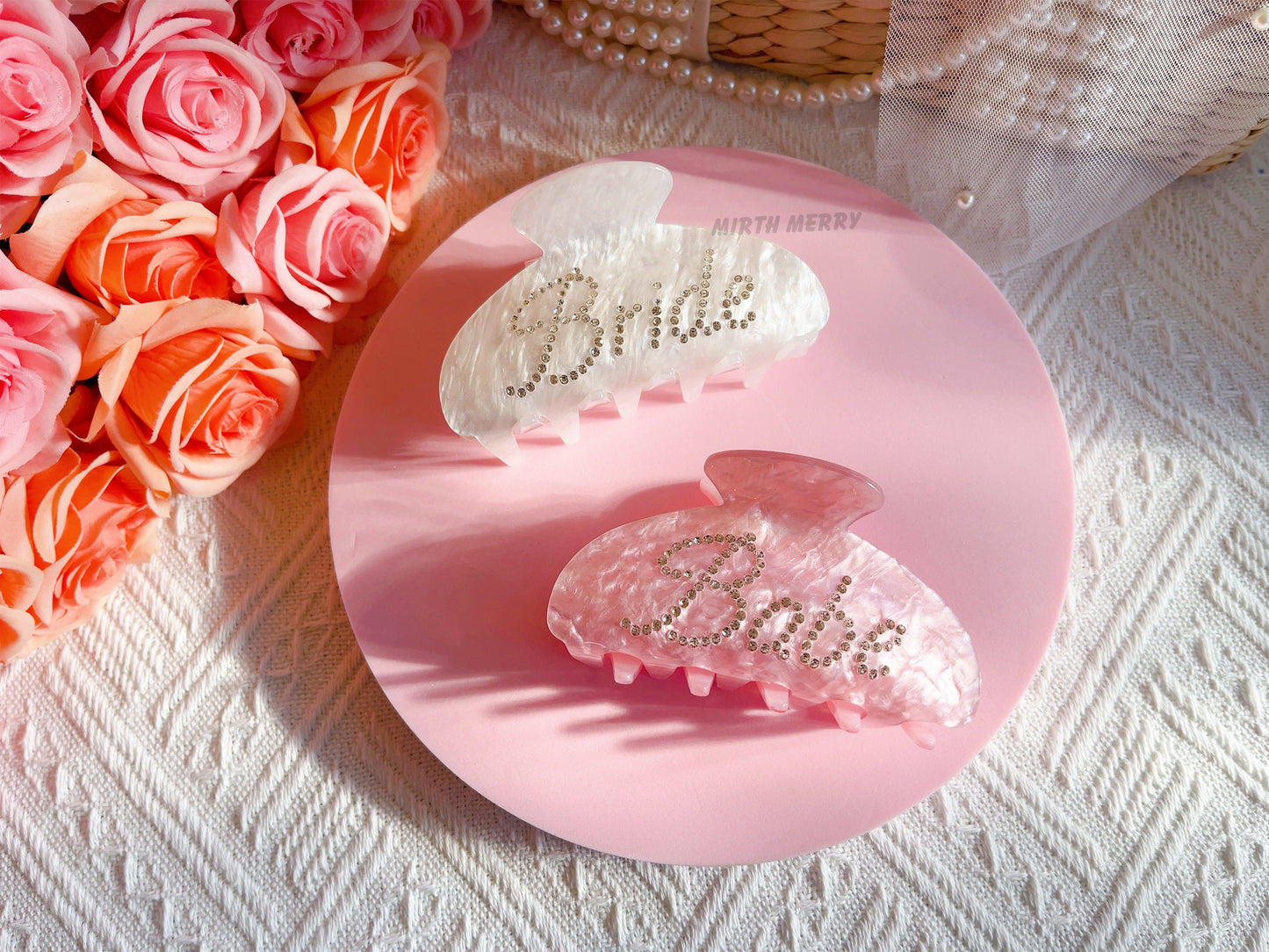 Bride Hair Claw Clip, Bridal Hair Accessory, Bach Party Bride Gift, Bridesmaid Proposal,Hens Party, Bachelorette Decorations