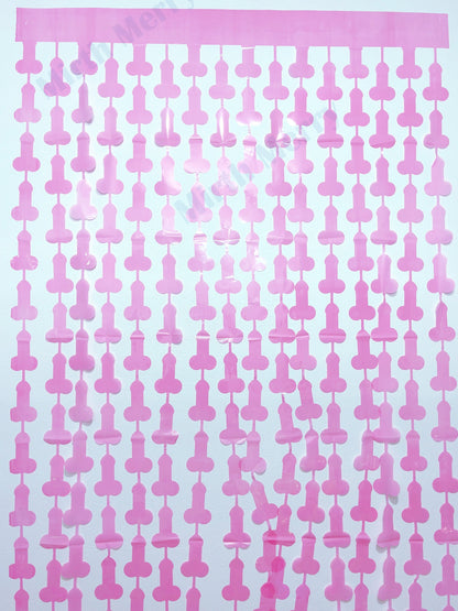 Pink Penis Foil Curtain | Foil Fringe Curtain Penis Tinsel, Hen Party Bridal Shower Backdrop, Birthday Backdrop, Photo Booth, Dick Favors