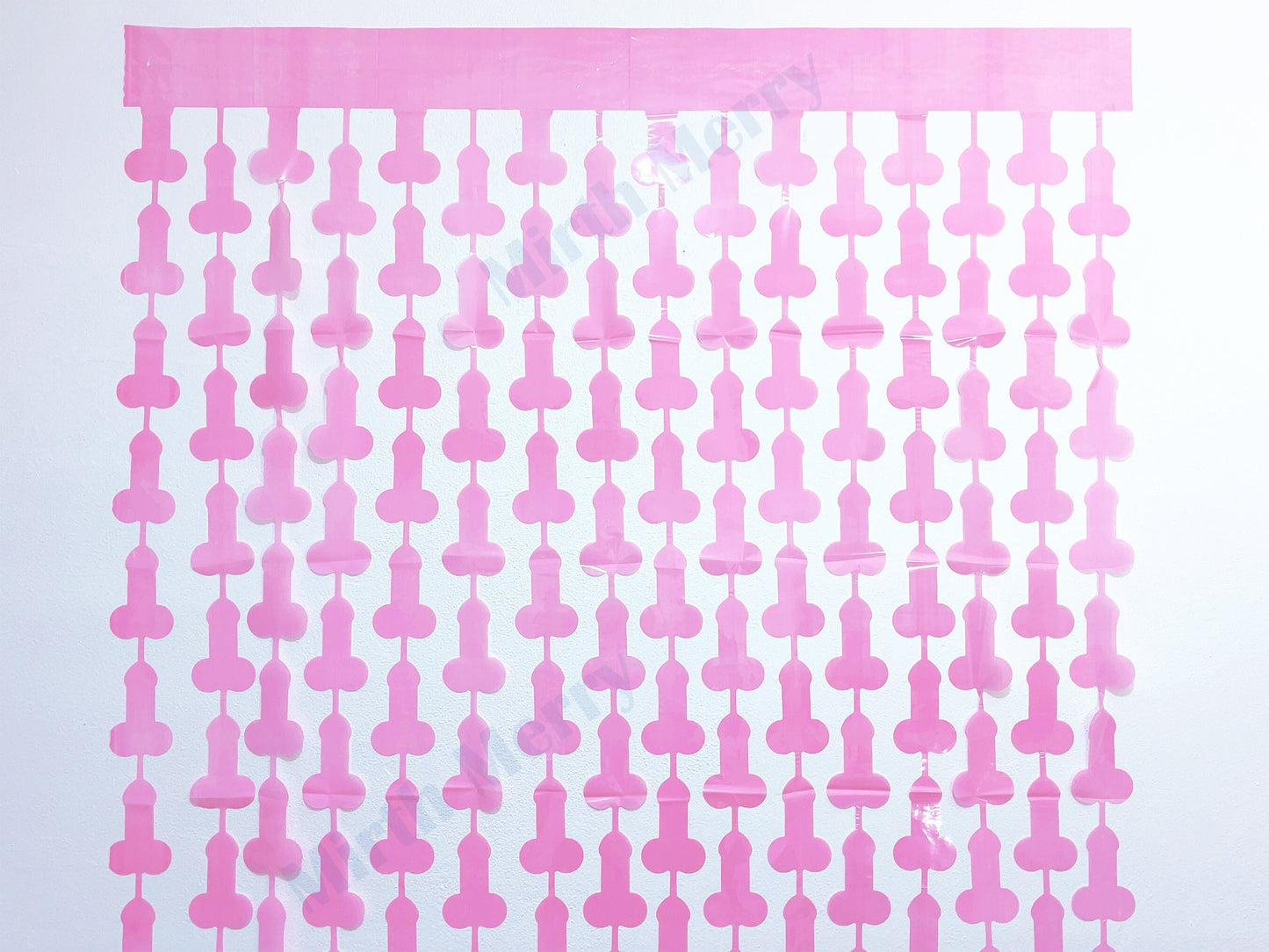 Pink Penis Foil Curtain | Foil Fringe Curtain Penis Tinsel, Hen Party Bridal Shower Backdrop, Birthday Backdrop, Photo Booth, Dick Favors