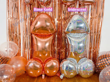 Penis Balloon | 40 inch Iridescent Penis, Rose Gold Penis | Bachelorette Party | Same Penis Forever| Hen Party | Bride to Be Bridal Shower