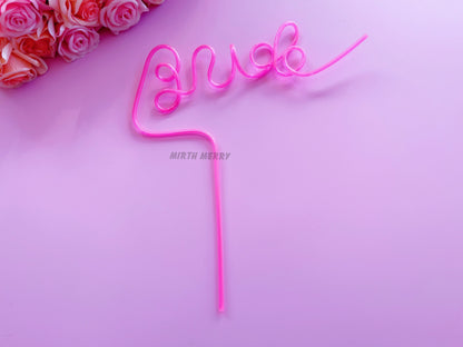 Pick Your Colours Swirly Willy Straw | Bachelorette Party Decorations | Bride To Be Bridal Shower | Hen Party Supplies Penis