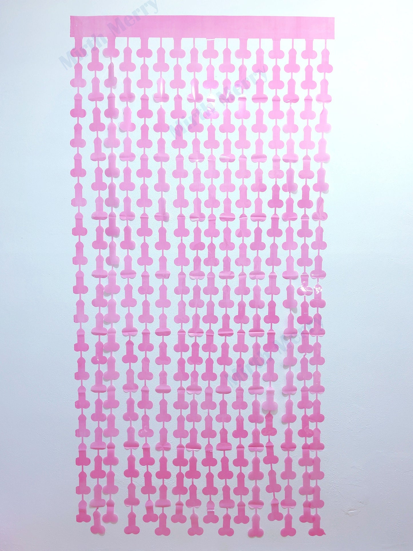 Pink Penis Foil Curtain | Foil Fringe Curtain Penis Tinsel, Hen Party Bridal Shower Backdrop, Birthday Backdrop, Photo Booth, Dick Favors