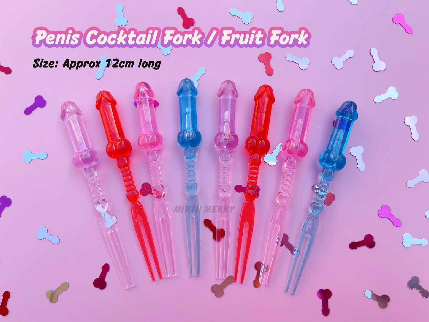 Pink Penis Snack Trays, Dick Utensils, Bachelorette Tablewear, Party Silverware, Pecker Tray, Hen Party Favors, Bach Decor, Penis Favors