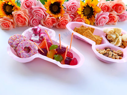 Pink Penis Snack Trays, Dick Utensils, Bachelorette Tablewear, Party Silverware, Pecker Tray, Hen Party Favors, Bach Decor, Penis Favors