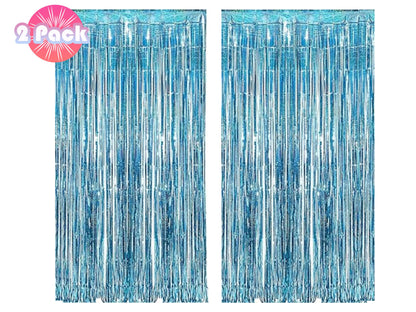 Holographic Silver Fringe Foil Curtain | Iridescent Backdrop, Bridal Shower Backdrop, Wedding, Hen Party, Birthday Photo Booth, Last Disco