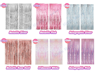 Disco Ball Foil Curtain | Iridescent Backdrop, Bridal Shower Backdrop, Wedding, Hen Party, Birthday Photo Booth, Last Disco