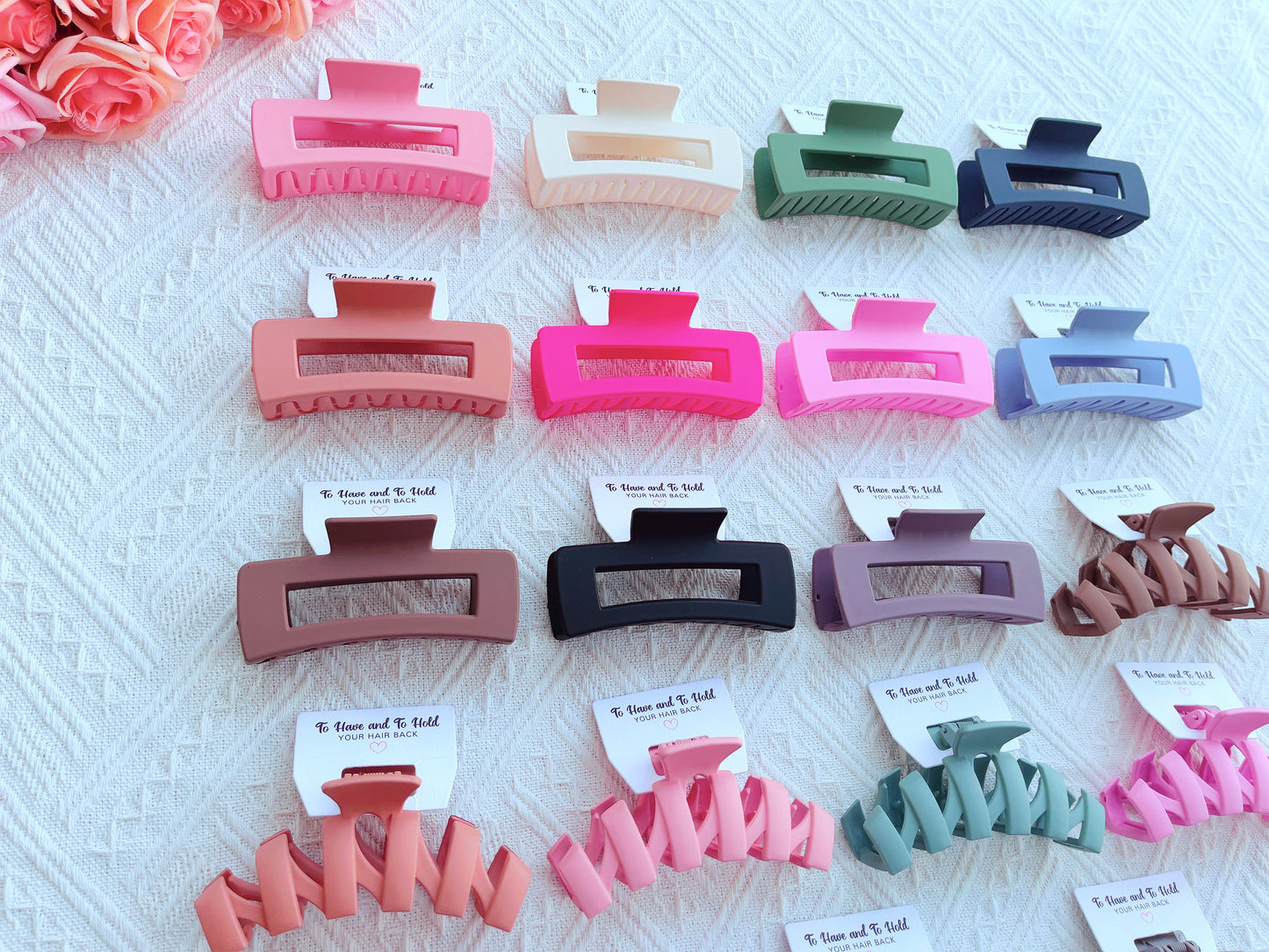 Hair Claw Clip | Hen Party Favors, Bridesmaid Proposal, Bridesmaids Gifts, Bridal hair claw clips, Large Hair Clip for Thick Hair