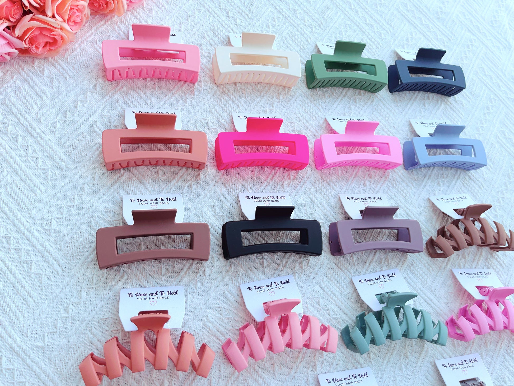 Hair Claw Clip | Hen Party Favors, Bridesmaid Proposal, Bridesmaids Gifts, Bridal hair claw clips, Large Hair Clip for Thick Hair