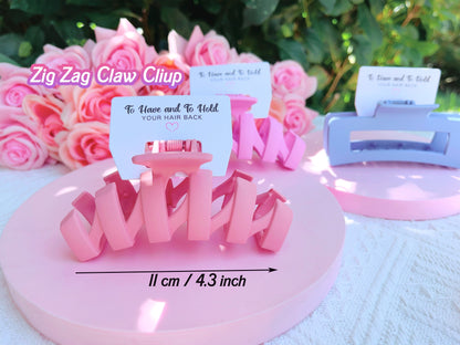 Hair Claw Clip | Hen Party Favors, Bridesmaid Proposal, Bridesmaids Gifts, Bridal hair claw clips, Large Hair Clip for Thick Hair