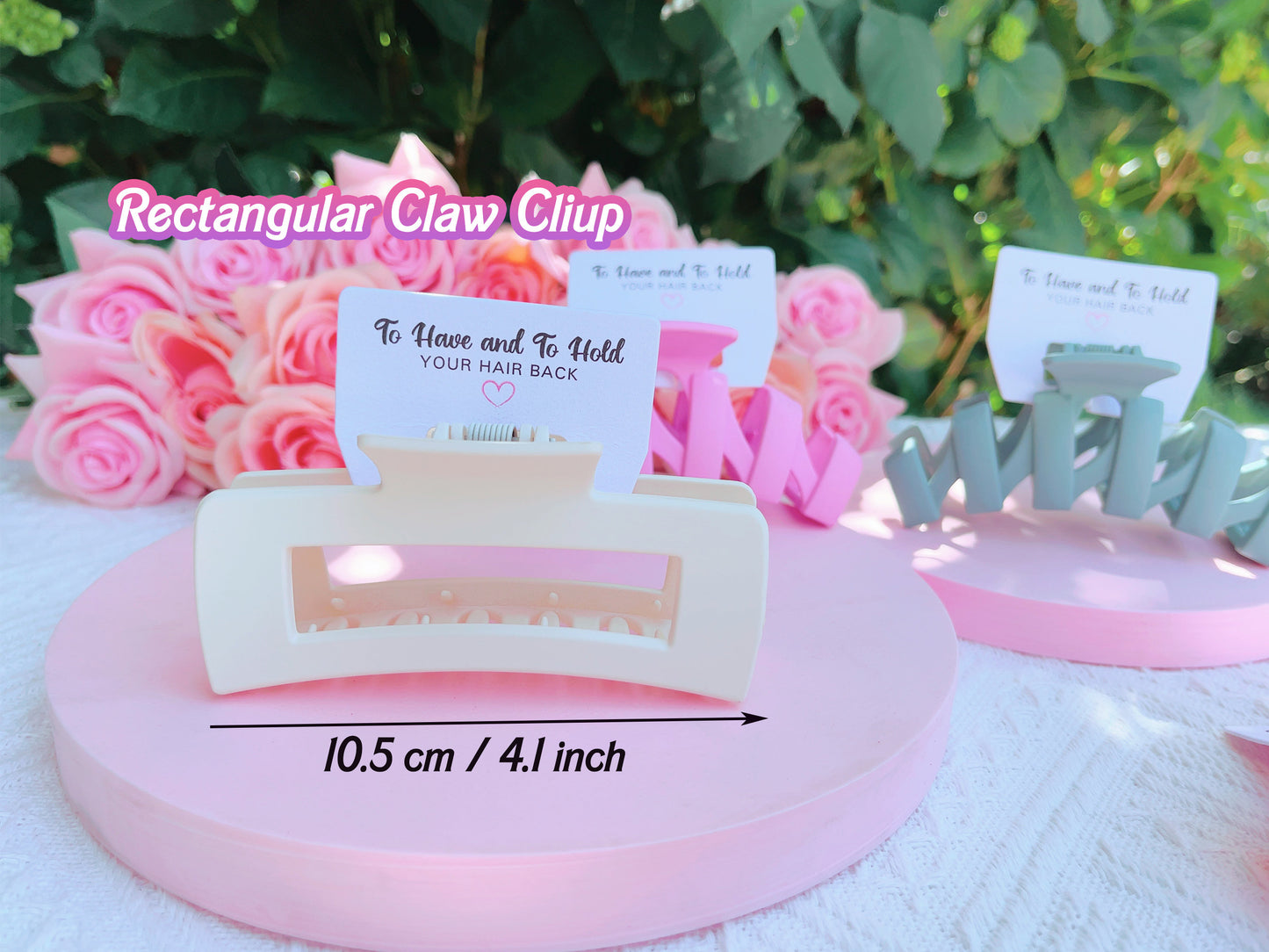 Hair Claw Clip | Hen Party Favors, Bridesmaid Proposal, Bridesmaids Gifts, Bridal hair claw clips, Large Hair Clip for Thick Hair