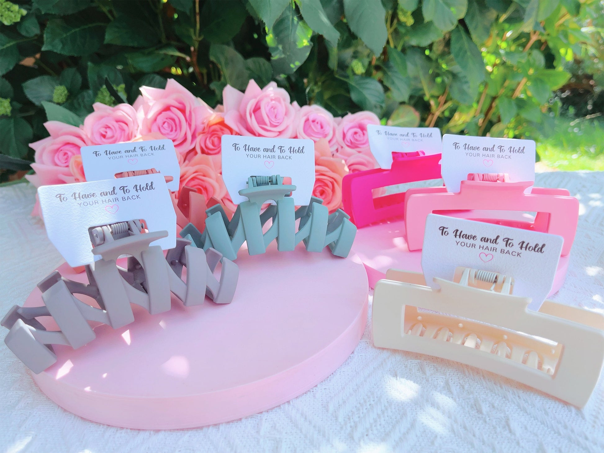 Hair Claw Clip | Hen Party Favors, Bridesmaid Proposal, Bridesmaids Gifts, Bridal hair claw clips, Large Hair Clip for Thick Hair