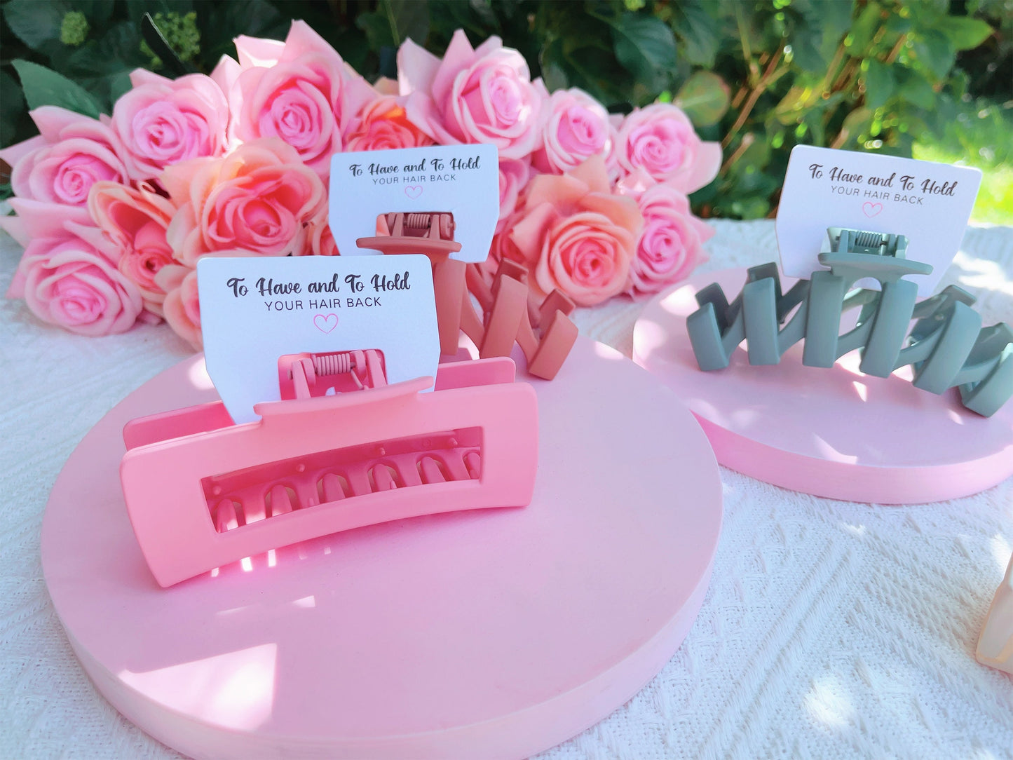 Hair Claw Clip | Hen Party Favors, Bridesmaid Proposal, Bridesmaids Gifts, Bridal hair claw clips, Large Hair Clip for Thick Hair