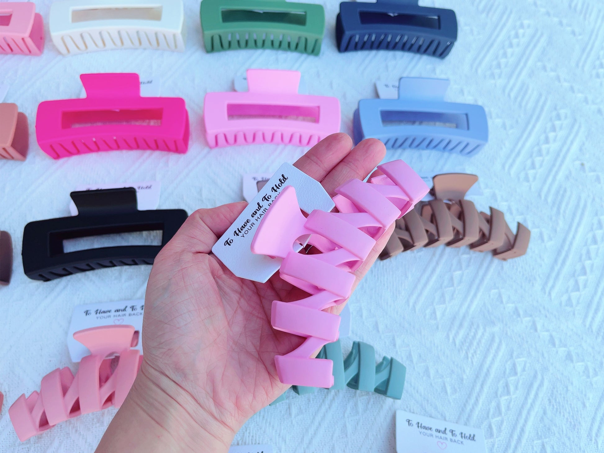 Hair Claw Clip | Hen Party Favors, Bridesmaid Proposal, Bridesmaids Gifts, Bridal hair claw clips, Large Hair Clip for Thick Hair